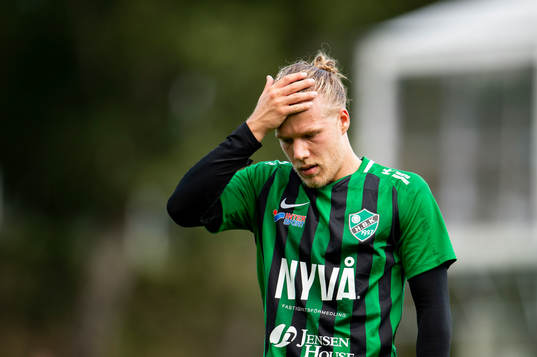 Högaborgs Jonathan Olsson deppar