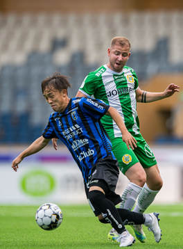 Sirius Yukiya Sugita och Hammarbys Darijan Bojanic