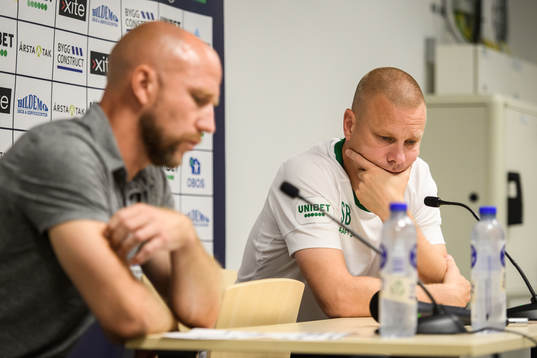 Sirius tränare Henrik Rydström och Hammarbys tränare