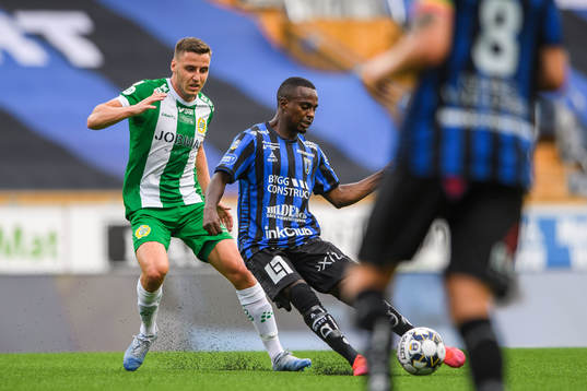 Hammarbys Jeppe Andersen och Sirius Nahom Girmai Netabay