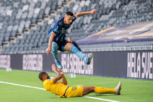 Djurgårdens Haris Radetinac och IFK Göteborgs Kristopher