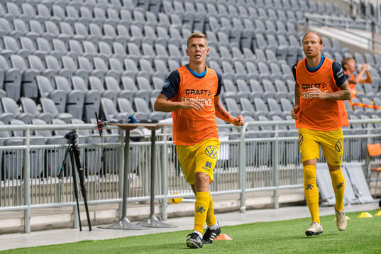 IFK Göteborgs Pontus Wernbloom och Alexander Farnerud