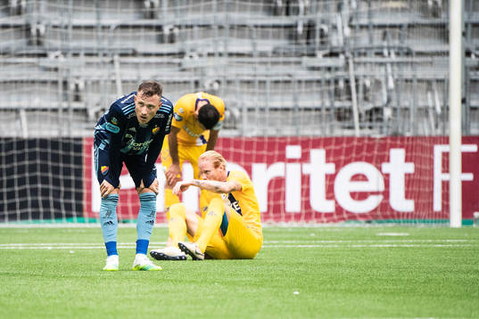Djurgårdens Fredrik Ulvestad och IFK Göteborgs Alexander