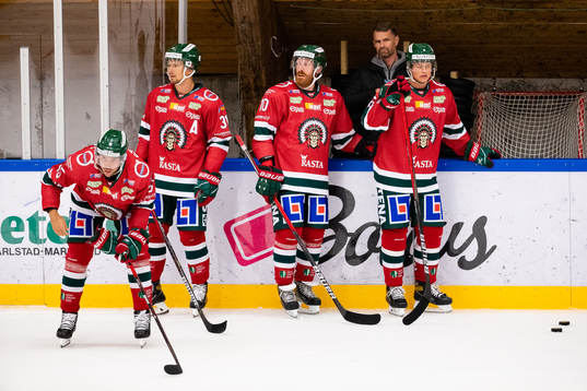 Frölundas Anders Grönlund, Nicklas Lasu, Jens Olsson och