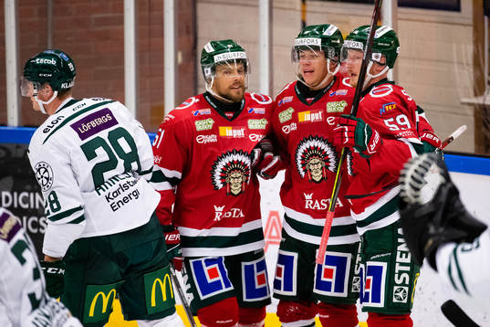 Frölundas Lucas Raymond jublar