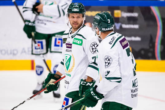 Färjestads Jacob Nilsson och Jens Westin