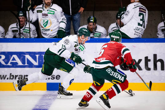 Färjestads Gustav Rydahl och Frölundas Mattias Norlinder