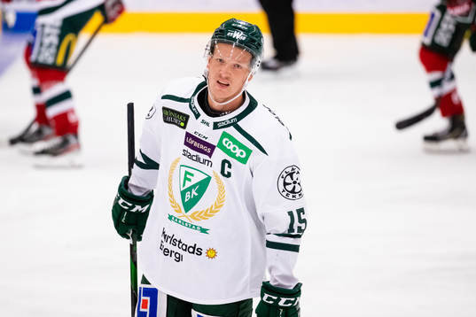Färjestads Gustav Rydahl deppar