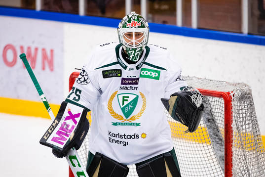Färjestads målvakt Arvid Holm