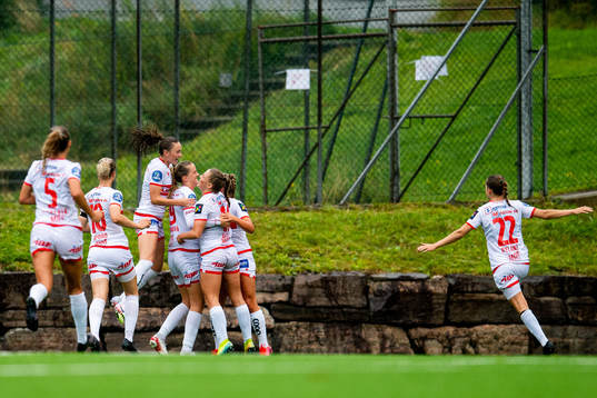 Maria Dybwad Brochmann of Sandviken celebrates with