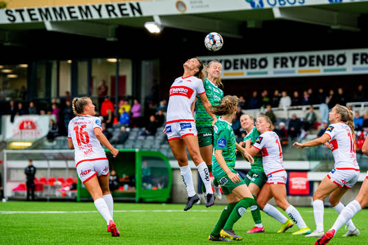 Ingrid Stenevik of Sandviken and Mille Aune of Klepp