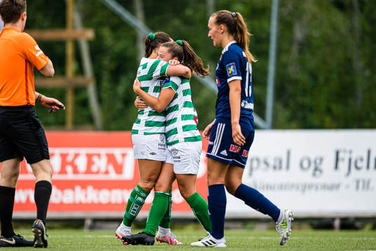 Dorte Pelabon of KIL/Hemne celebrates