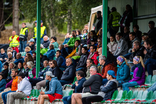 Spectators in the stands