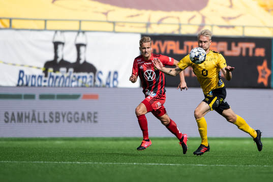 Elfsborgs Johan Larsson och Östersunds Henrik Bellman
