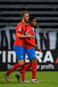 Helsingborgs Rasmus Jönsson och Martin Olsson deppar
