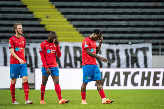 Helsingborgs Rasmus Jönsson, Ravy Tsouka Dozi och Noel Mbo
