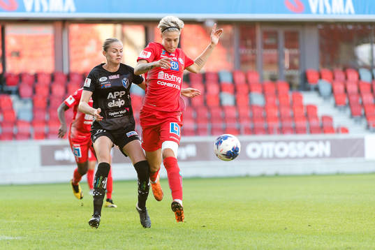 Växjös Maria Möller Thomsen och Linköpings Lina Hurtig