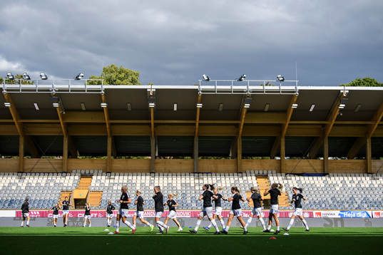 Uppsalas spelare värme upp