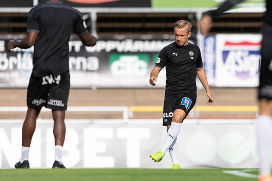 Örebros David Seger före fotbollsmatchen i Allsvenskan