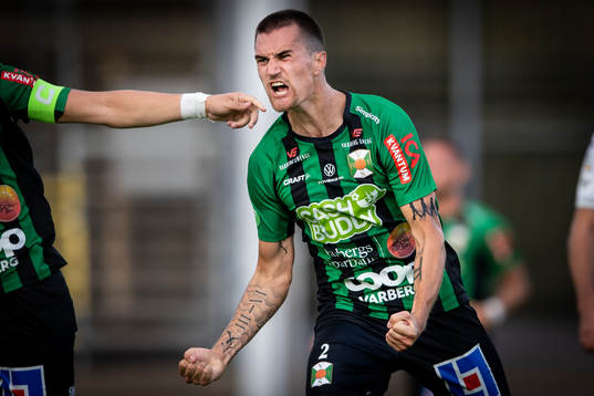 Varbergs Jon Birkfeldt jublar