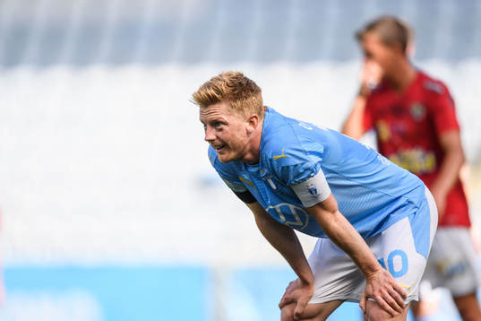 Malmö FFs Anders Christiansen deppar