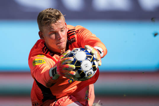 Falkenbergs målvakt Johan Brattberg