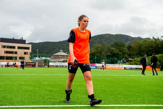 Stine Tompsett Simonsen of Åsane looks dejected