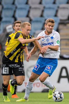 Häckens Gustav Berggren och IFK Norrköpings Christoffer