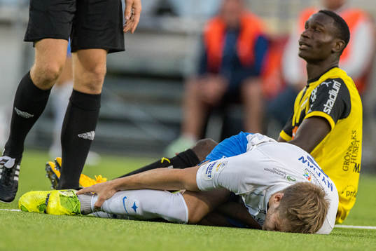 IFK Norrköpings Christoffer Nyman har ont