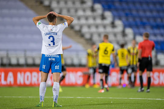 IFK Norrköpings Rasmus Stensbæk Lauritsen deppar