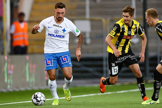 IFK Norrköpings Sead Haksabanovic och Häckens Leo
