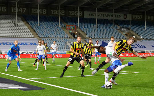 IFK Norrköpings Maic Sema, Häckens Joona Toivio och Erik