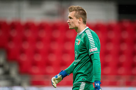 Kalmars målvakt Tobias Andersson deppar