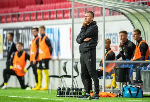 Mjällbys tränare Marcus Lantz