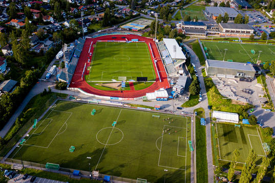 General view of Nadderud stadion