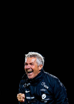 Kåre Ingebrigtsen, head coach of Brann, celebrates