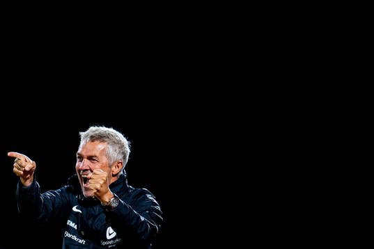 Kåre Ingebrigtsen, head coach of Brann, celebrates