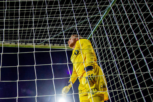 Goalkeeper Marcus Sandberg of Stabæk looks dejected