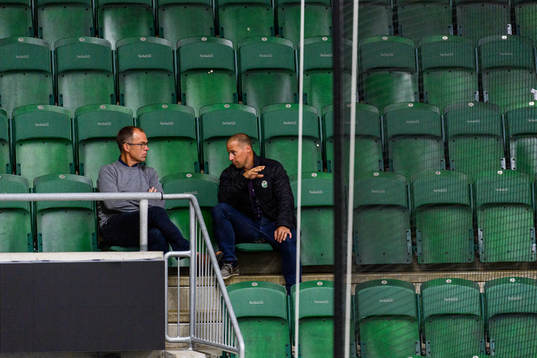 Rögles klubbdirektör Daniel Koch och sportchef Chris