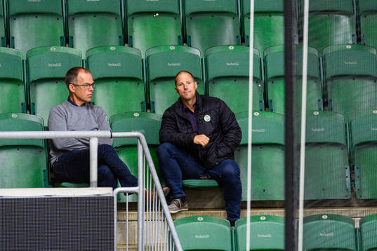 Rögles klubbdirektör Daniel Koch och sportchef Chris