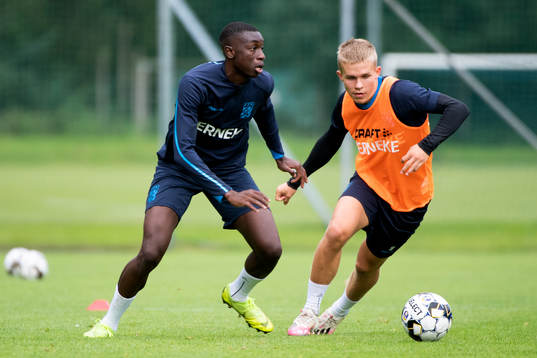 Yahya Kalley och Isak Dahlqvist tränar med IFK Göteborg