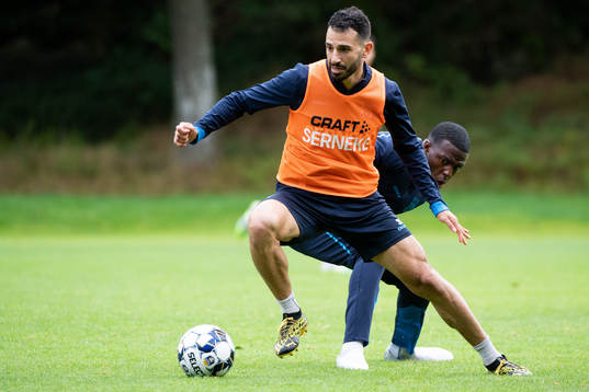 André Calisir och Christian Kouakou  tränar med IFK