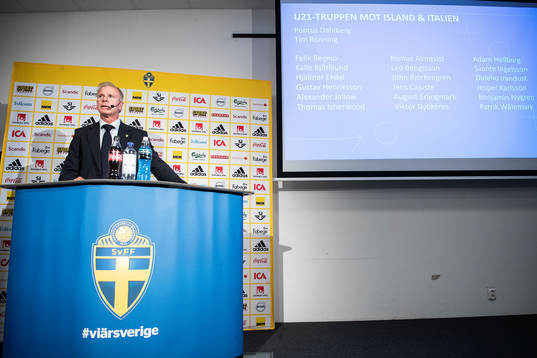 Head coach of the U21 team Roland Nilsson