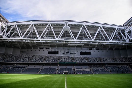 Interiör vy av Tele2 Arena