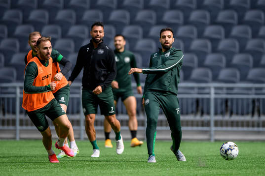 Hammarbys Muamer Tankovic och Abdul Khalili