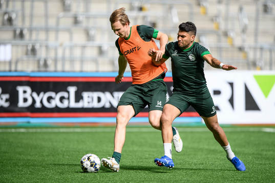 Hammarbys Tim Söderström och Paulinho