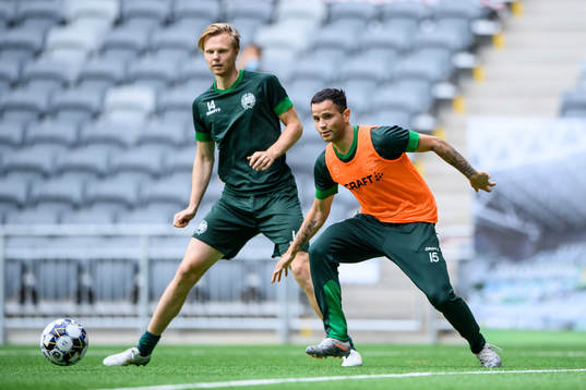 Hammarbys Tim Söderström och Mohanad Jeahze