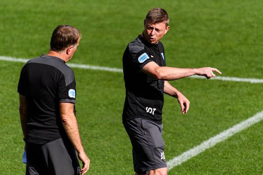 Remy Reijnierse, assistant coach and Jon Dahl Tomasson,