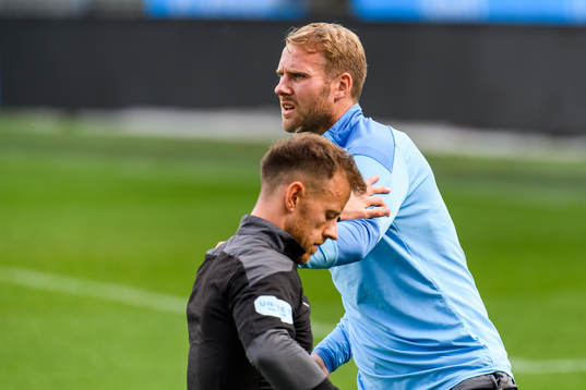 Ola Toivonen and Mark Read, physical trainer