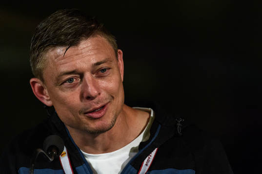 Jon Dahl Tomasson, head coach of Malmö FF at the press